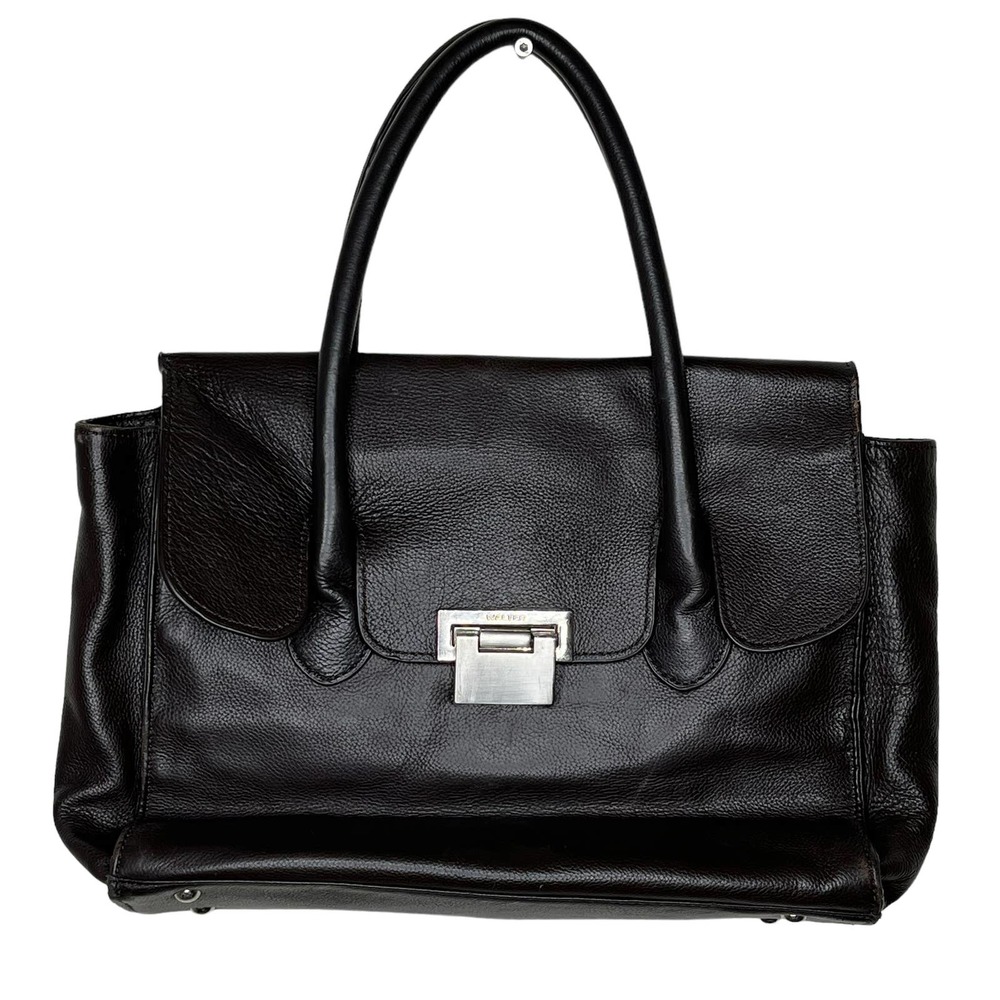 Walter by Walter Baker Black Leather Laptop Satchel